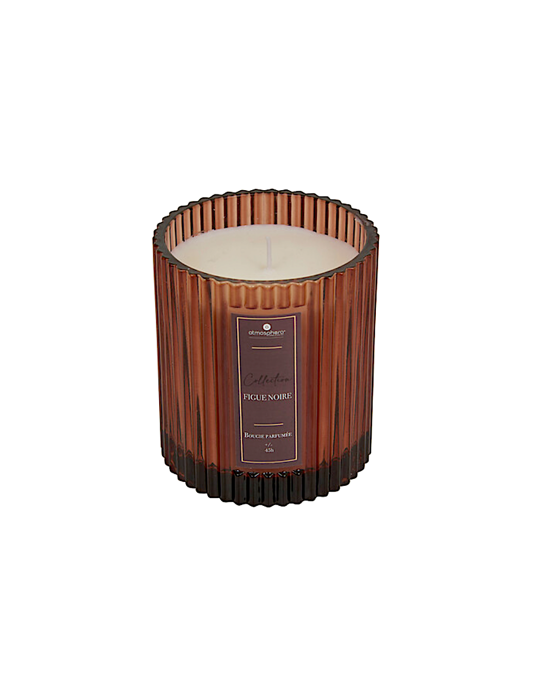 Candela profumata Albie, 290 g, vaso in vetro, Ø 8,8 x H 10 cm, fragranza fico rosso