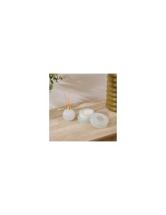 Coffret profumato Albie, Ø 8,1 x P 4,9 cm, fragranza tè bianco, confezione elegante