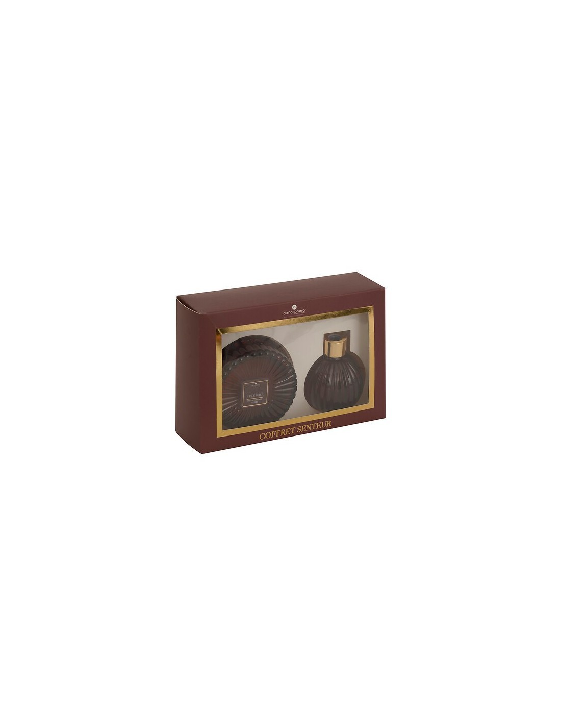 Coffret profumato Albie, Ø 8,1 x P 4,9 cm, fragranza fico rosso, confezione elegante