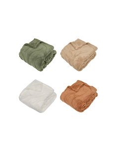 Plaid sherpa jacquard Opal, 130 x 170 cm, colori assortiti, morbido e caldo