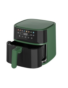 Iridea Friggitrice ad Aria 6 Litri Verde Salvia con Doppia Resistenza e Finestra Trasparente 2