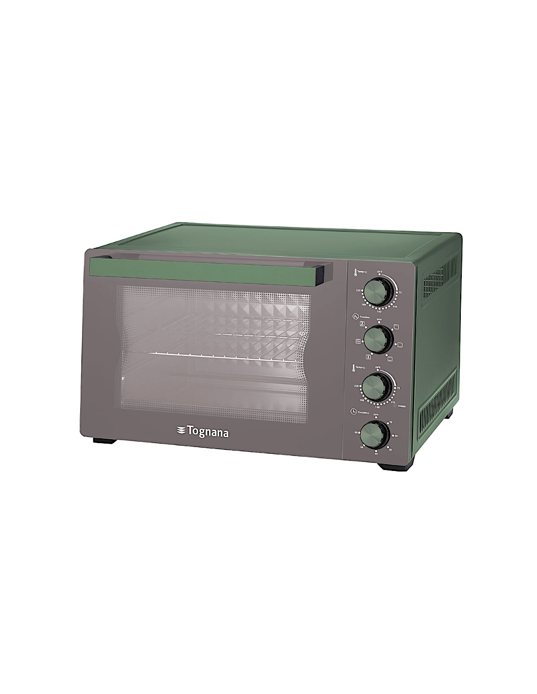 Forno elettrico ventilato Tognana Iridea 45L verde con girarrosto