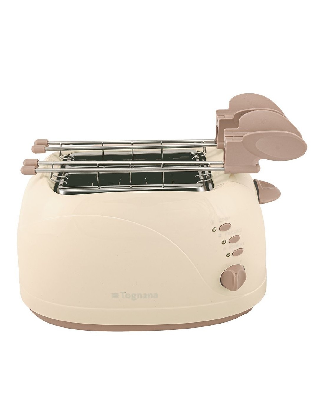 Tognana Iridea Tostapane con pinze 750W colore Champagne