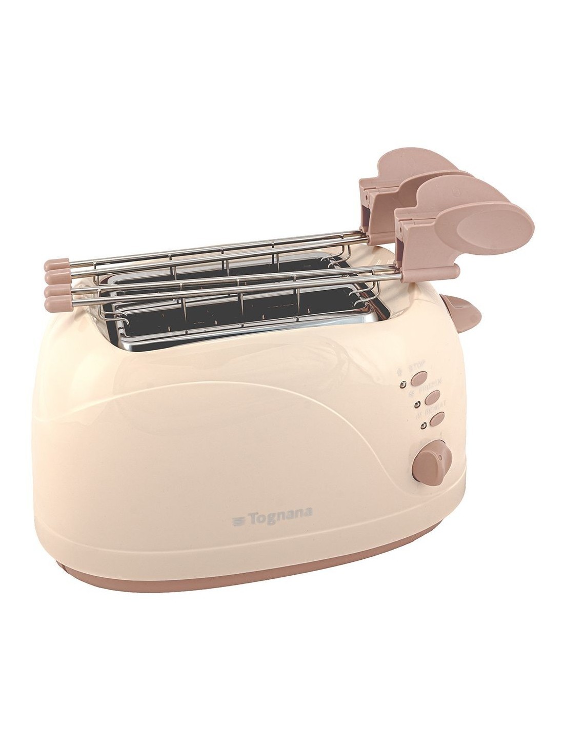 Tognana Iridea Tostapane con pinze 750W colore Champagne