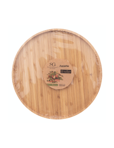 Piatto da portata in bambù diametro 26,5 cm
