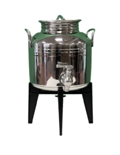 Set bidone olio 3 litri, oliera 75 cl, contenitore olio Europa, set conservazione olio, accessori cucina in latta