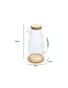 BROCCA 203047 COZY 1LT VETRO/BAMBOO