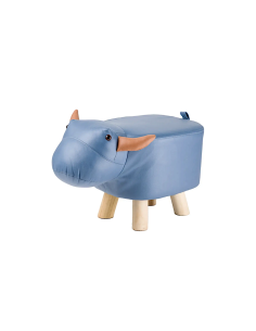 SGABELLO 75100 POUF TORO ECOPELLE 50X24X28CM