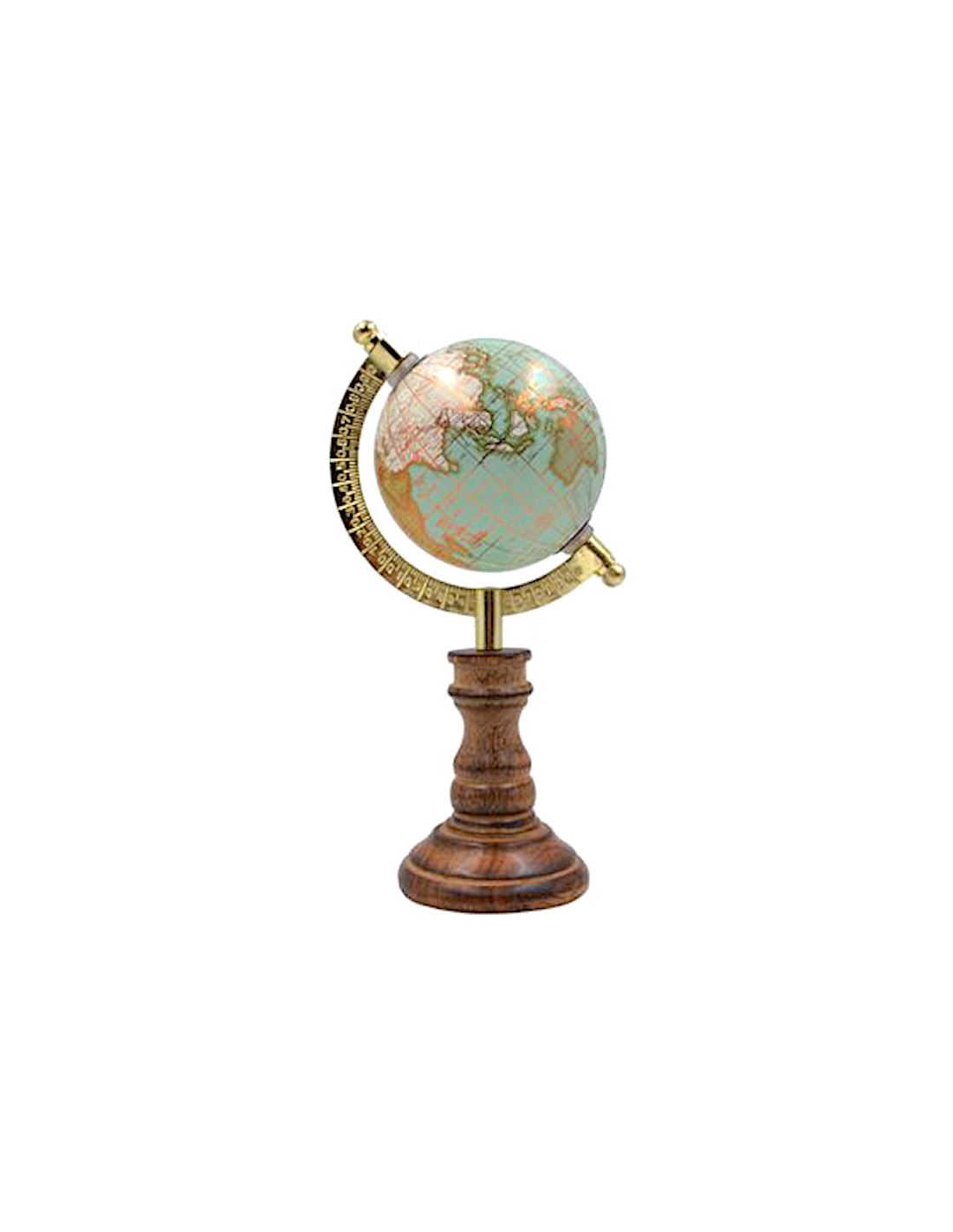 MAPPAMONDO 16345A 20CM LEGNO/METALLO