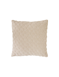 Cuscino ciniglia 3D beige, cuscino Nova 40x40, cuscino arredo ciniglia, cuscino decorativo beige lin
