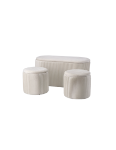 PANCA CONTENITORE 118193 ISKRA BIANCO 80X40X40CM