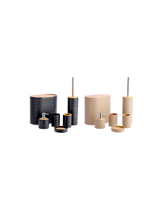 SET BAGNO 6PZ 120788 PLASTICA/BAMBOO ASSORTITO