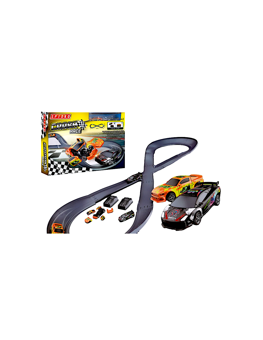 PISTA DA CORSA 43021 CRASH RACE CON 2 AUTO