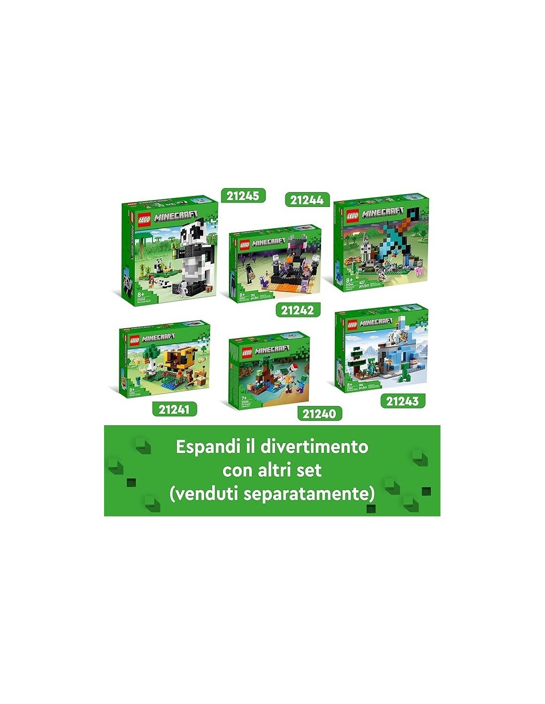 MINECRAFT COTTAGE DELL'APE 21241 su TreG Ingrosso