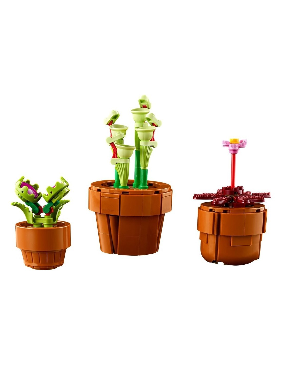 LEGO Icons Piantine, Set Collezione Botanica, Fiori Artificiali, Vaso Terracotta, Decorazione Casa, Idee Regalo