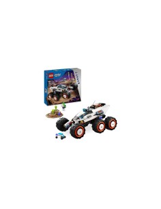 LEGO City Rover Esploratore Spaziale e Vita Aliena, Veicolo Giocattolo da Costruire con Minifigure e Action Figure 60431