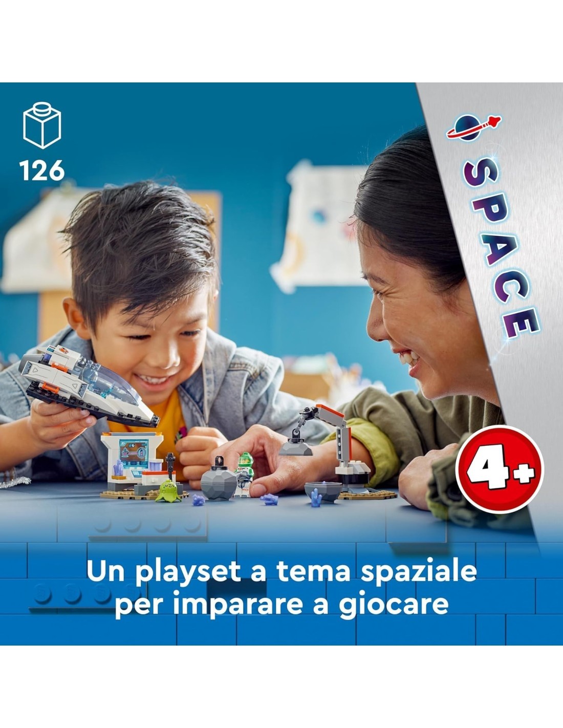 Lego City navetta spaziale e scoperta asteroidi 60429