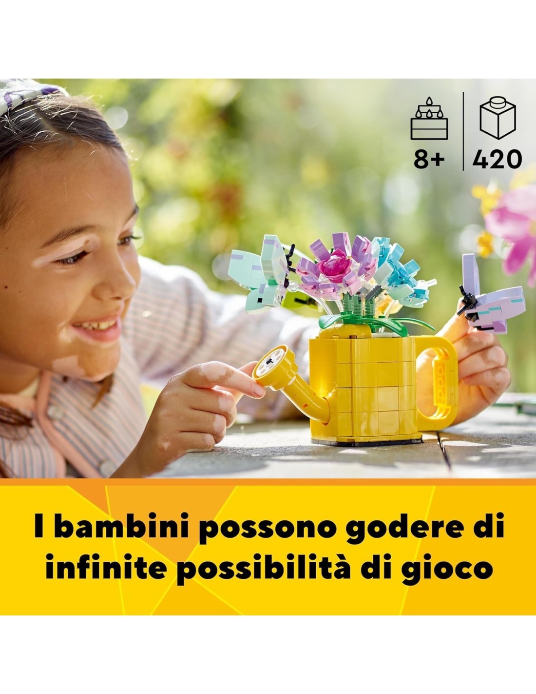 CREATOR 31149 INNAFFIATOIO CON FIORI LEGO