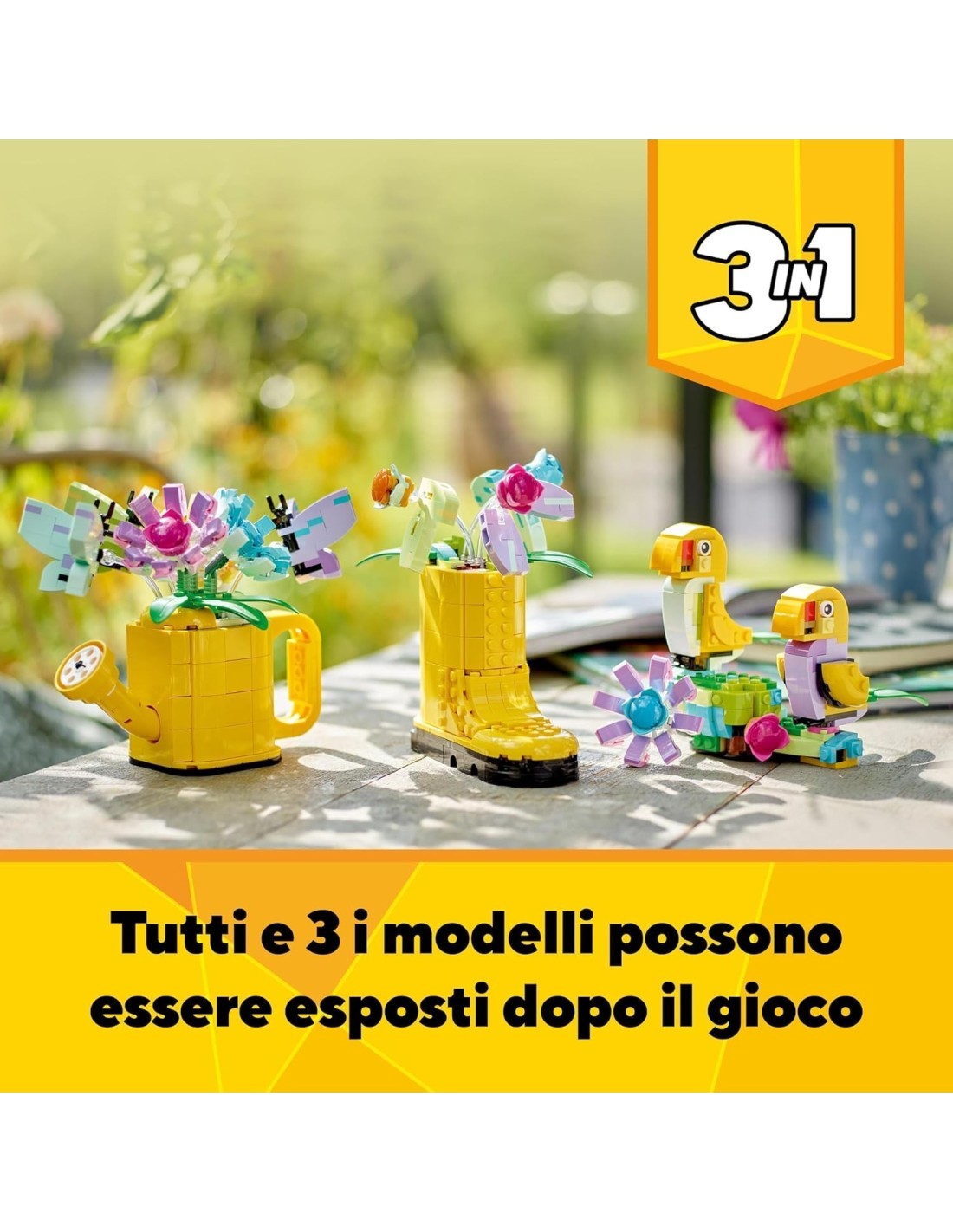 CREATOR 31149 INNAFFIATOIO CON FIORI LEGO