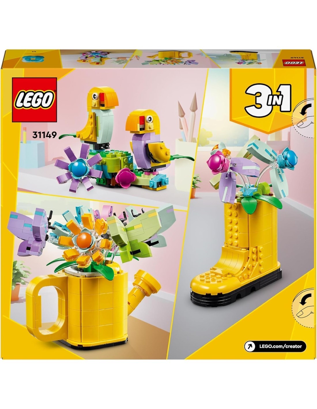 CREATOR 31149 INNAFFIATOIO CON FIORI LEGO