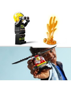 Lego city  elicottero dei pompieri 60411