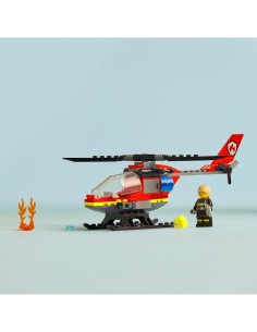 Lego city  elicottero dei pompieri 60411
