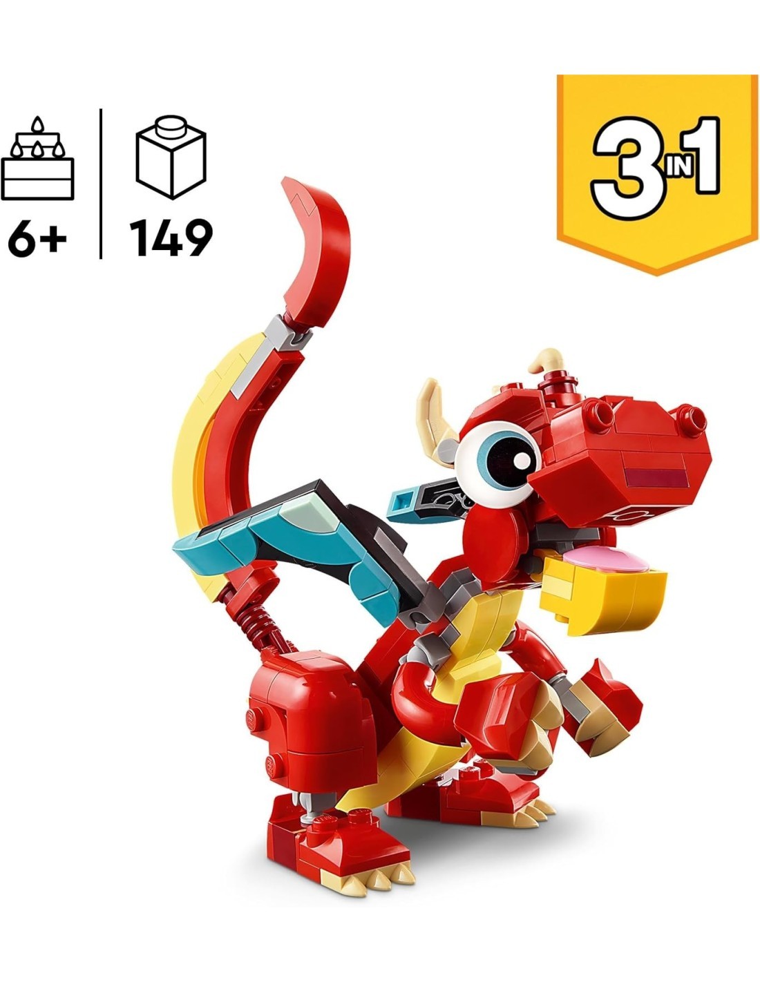 CREATOR 31145 DRAGO ROSSO LEGO