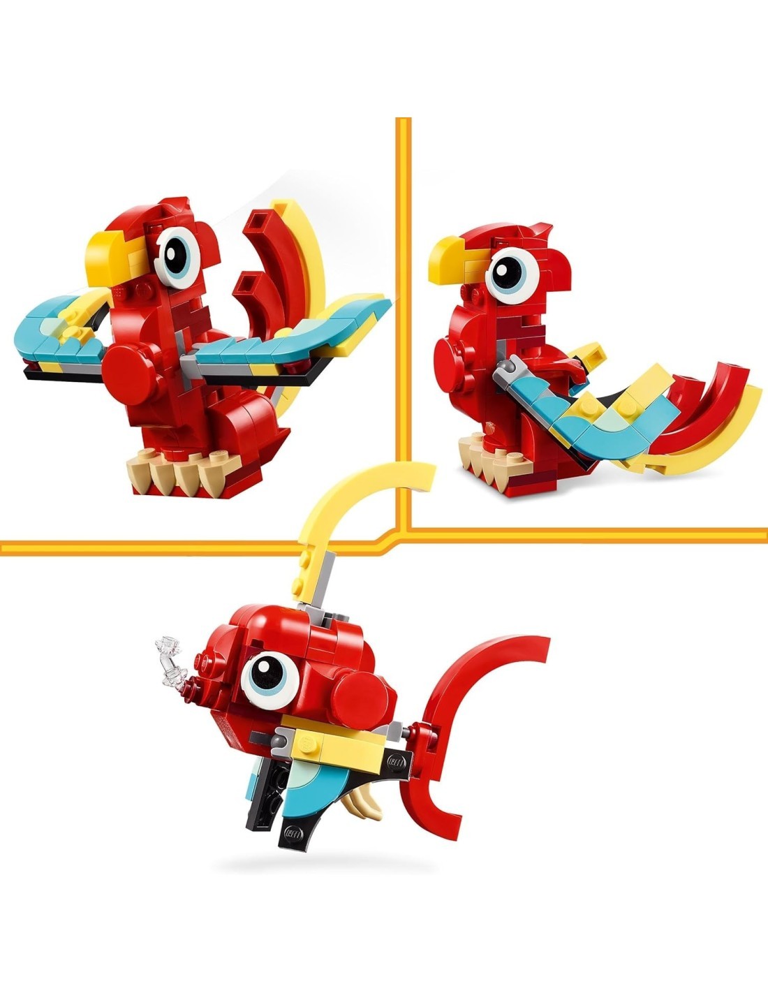 CREATOR 31145 DRAGO ROSSO LEGO