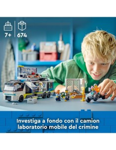 CITY 60418 CAMION LABORATORIO MOBILE DELLA POLIZIA LEGO 2