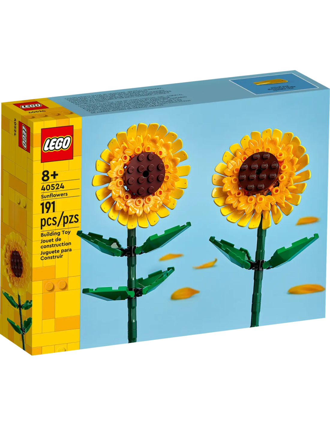 LEGO Creator Girasoli, Fiori Finti da Costruire, Decorazioni per Casa o Cameretta, Regalo Creativo per Bambini 40524