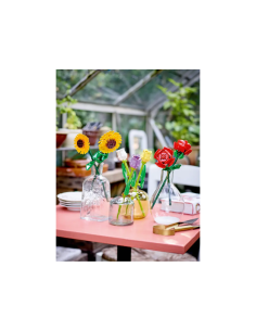 LEGO Creator Girasoli, Fiori Finti da Costruire, Decorazioni per Casa o Cameretta, Regalo Creativo per Bambini 40524