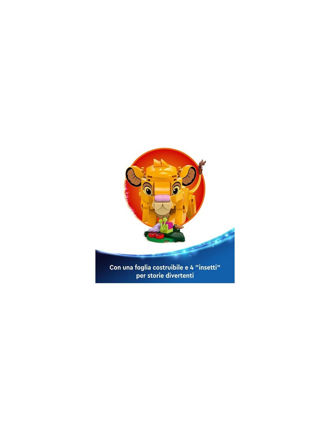 DISNEY SIMBA CUCCIOLO DEL RE LEONE, GIOCO BAMBINI, REGALO LEGO