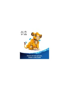 DISNEY SIMBA CUCCIOLO DEL RE LEONE, GIOCO BAMBINI, REGALO LEGO