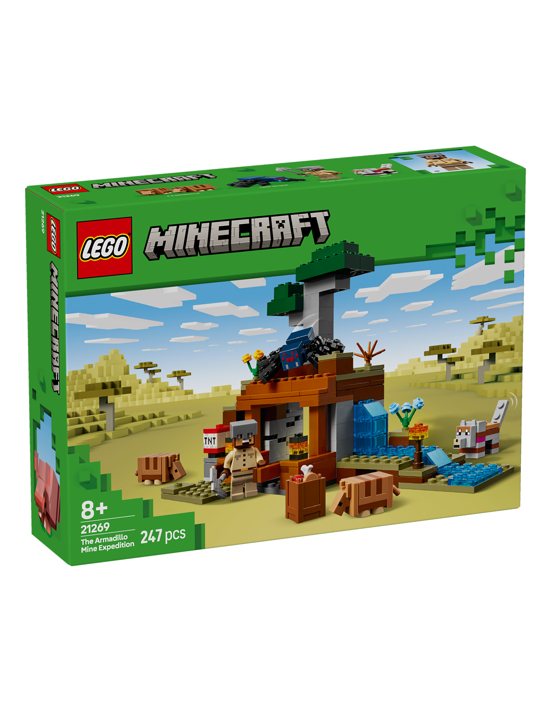 LEGO MINECRAFT  SPEDIZIONE NELLA MINIERA DELL'ARMADILLO