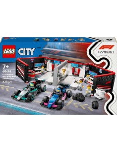 LEGO CITY GARAGE CON MONOPOSTO MERCEDES AMG E ALPINE F1