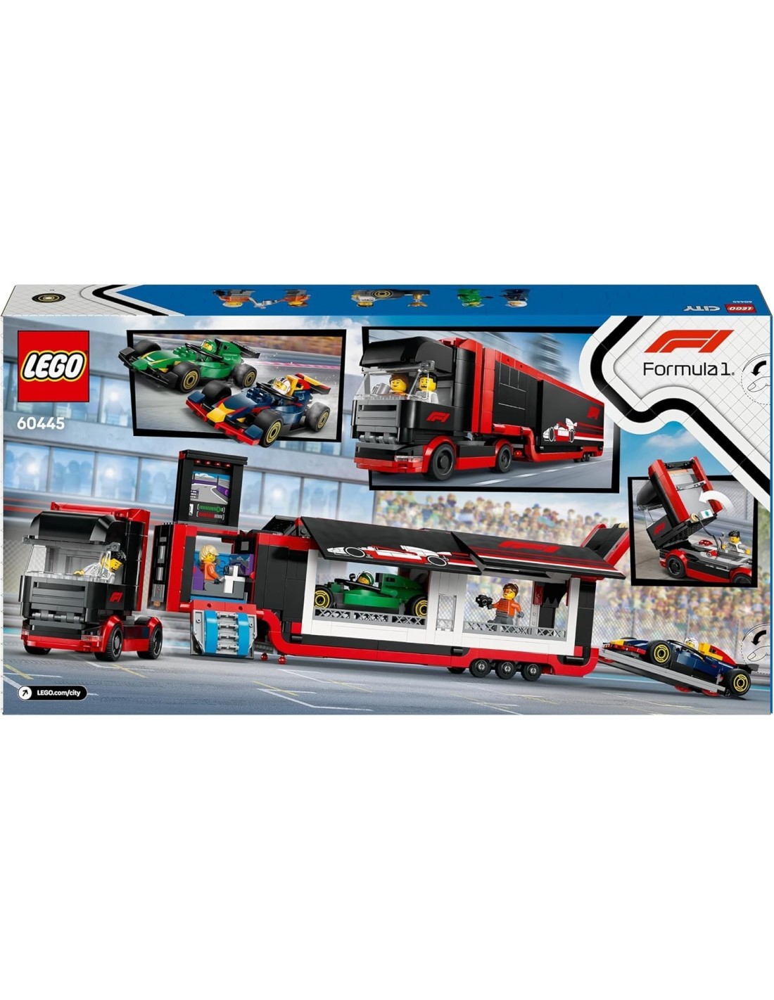 LEGO CITY AUTOTRASPORTATORE F1 CON MONOPOSTO RB20 E AMR24