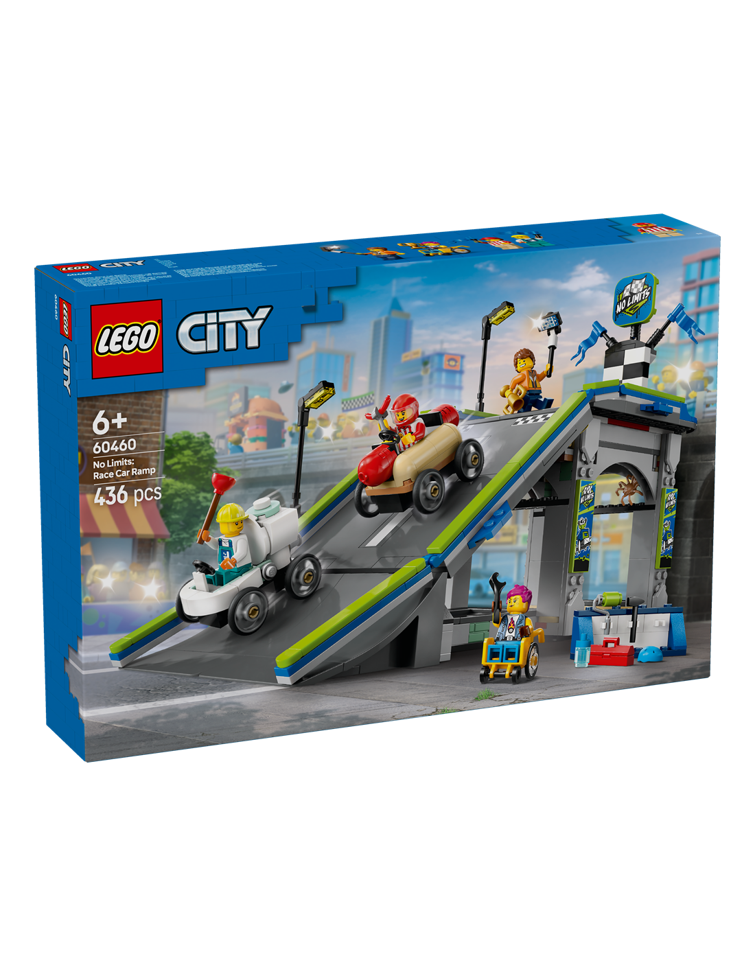 CITY 60460 NESSUN LIMITE:GARA SULLA PISTA A RAMPE LEGO