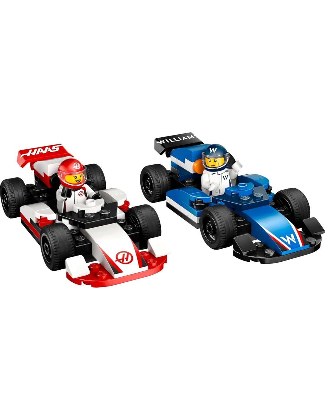 LEGO, CITY, WILLIAMS RACING, HAAS F1, AUTO DA CORSA, COSTRUIBILE, MINIFIGURE, GIOCO BAMBINI
