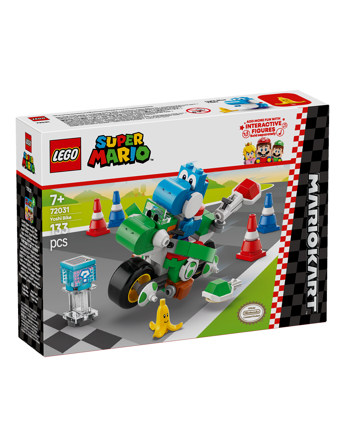 LEGO SUPER MARIO, KART: MOTO YOSHI, GIOCATTOLO INTERATTIVO DA COSTRUIRE, 7+ ANNI