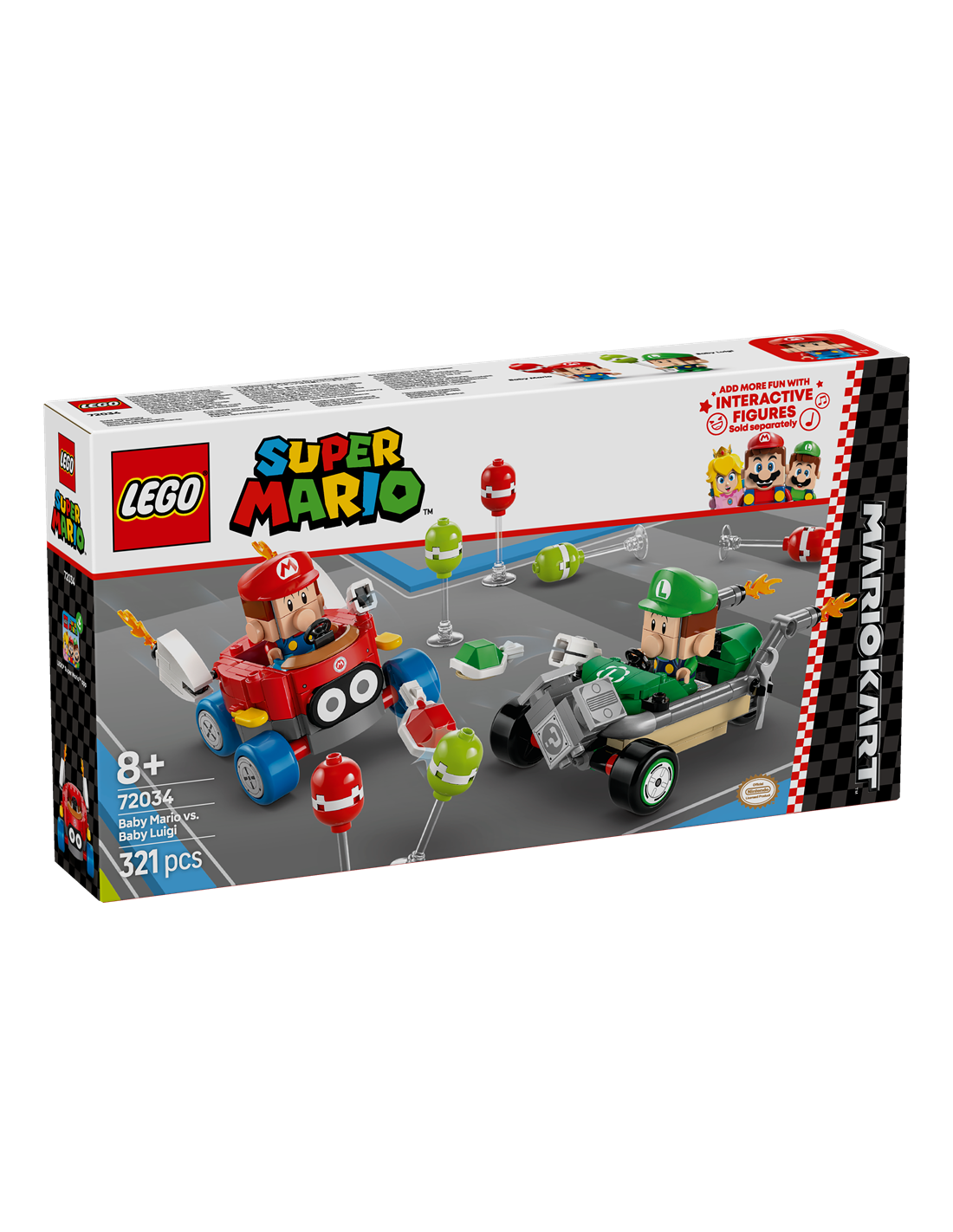 LEGO SUPERMARIO MARIO KART:BABY MARIO VS BABY LUIGI