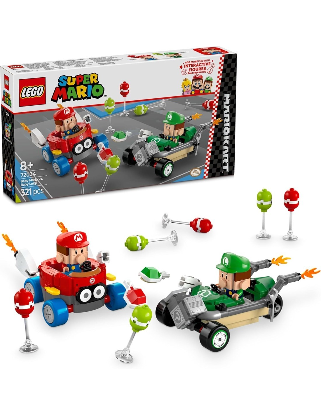 LEGO SUPERMARIO MARIO KART:BABY MARIO VS BABY LUIGI