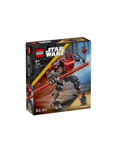 LEGO STAR WARS 75411 MECH DARTH MAUL, ACTION FIGURE, CON SPADA LASER DOPPIA, + 6 ANNI