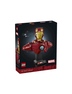 LEGO MARVEL 76327 BUSTO DI IRONMAN MK4 SUPEREROI, TESTA ROTANTE
