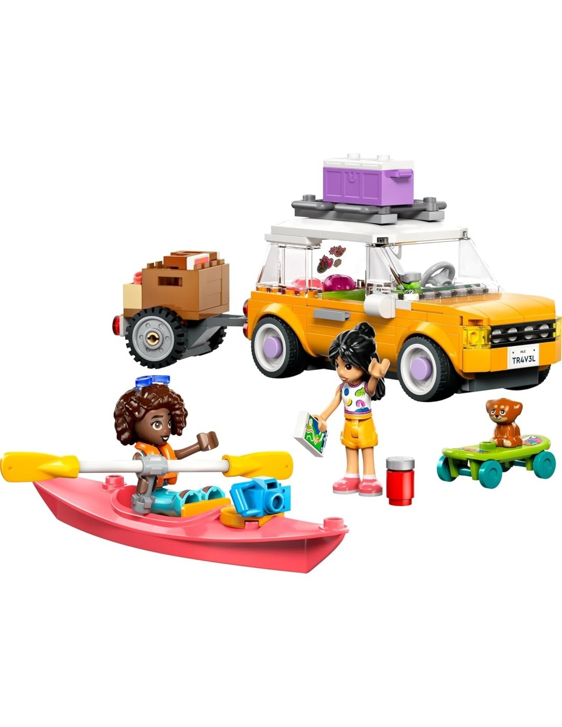 LEGO FRIENDS 42659 VIAGGIO IN AUTO CON IL CUCCIOLO, PER BAMBINI + 6 ANNI
