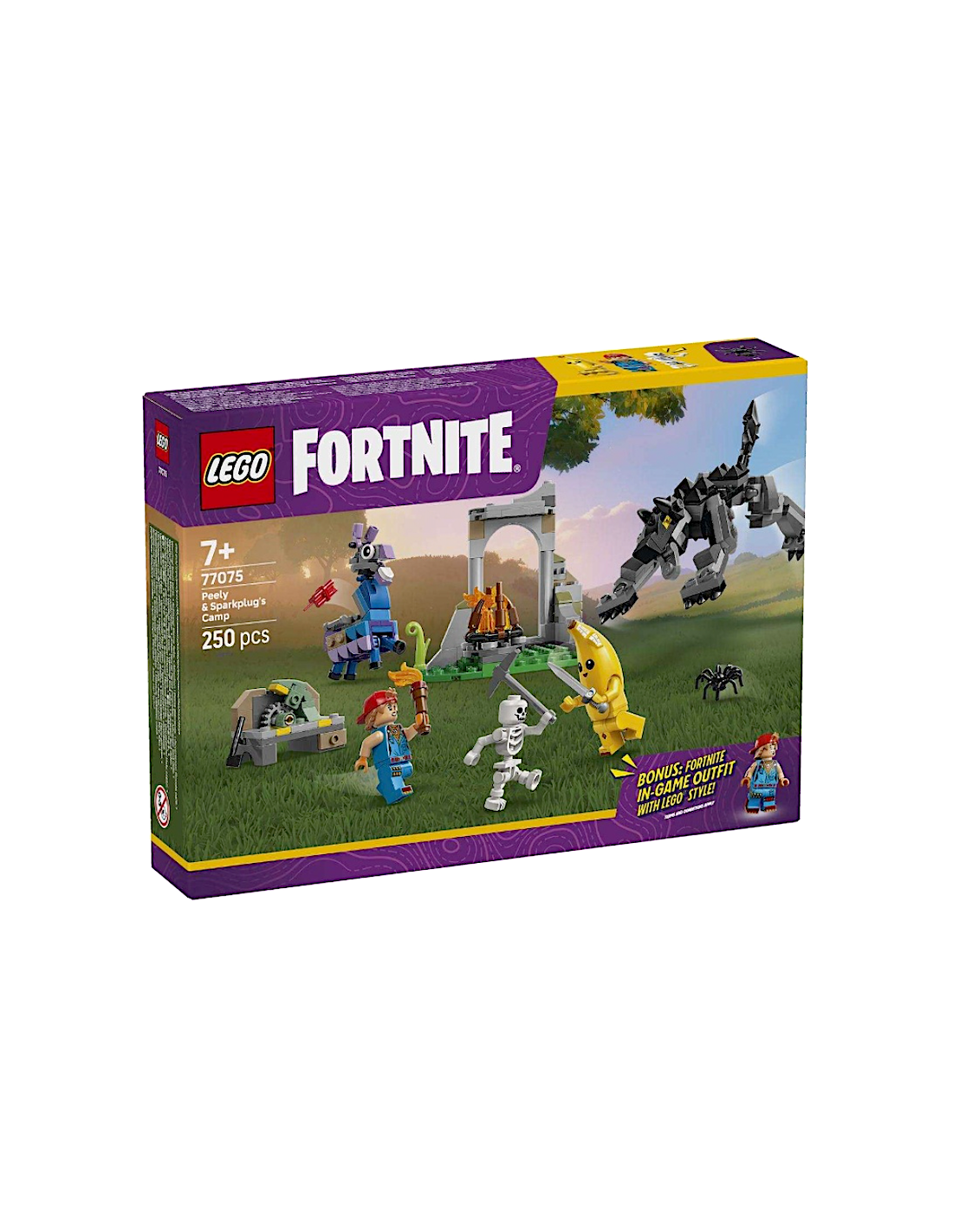 LEGO FORTNITE  CAMPO DI BANANITA E STARTER GIOCATTOLO PER BAMBINI +7 ANNI