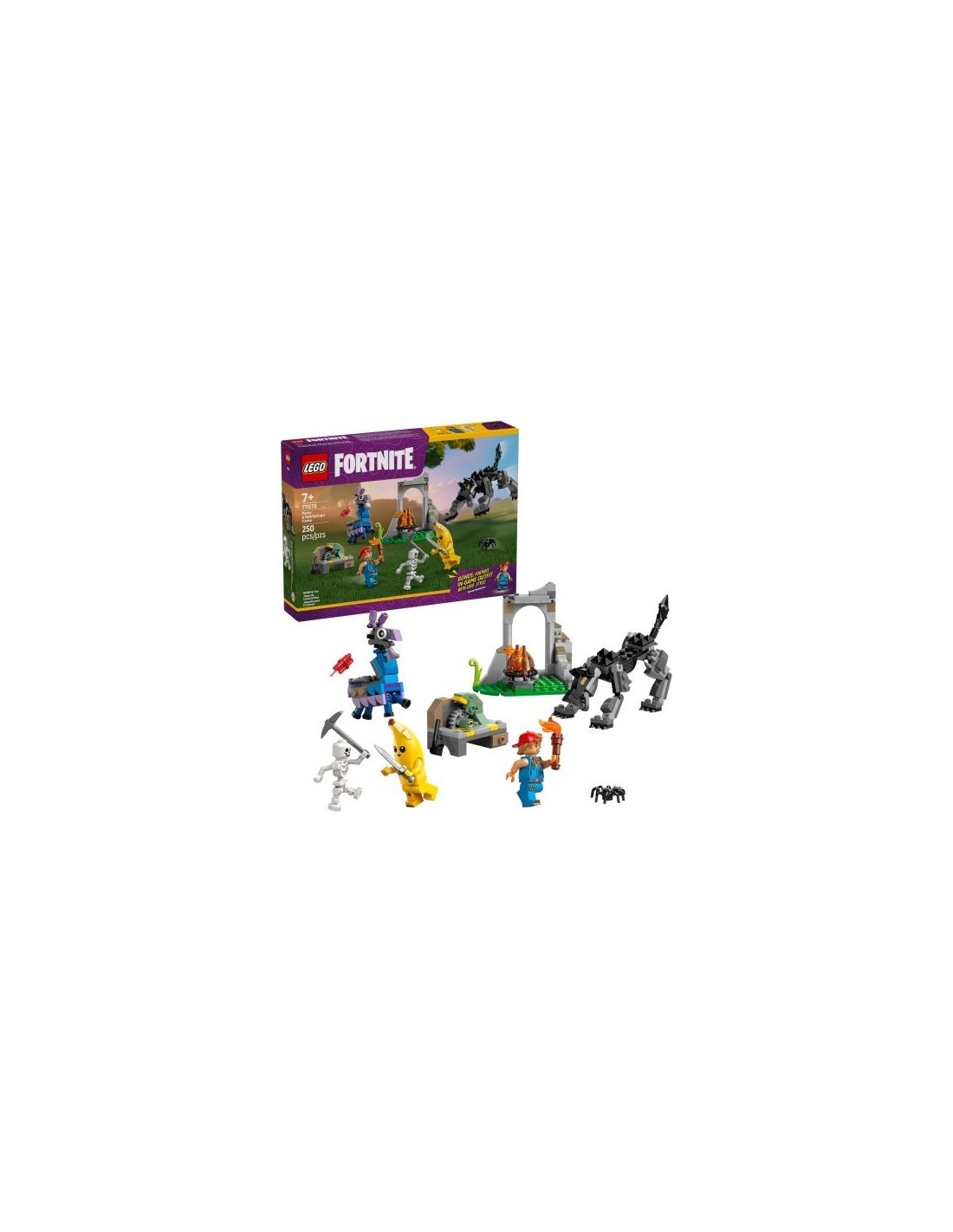 LEGO FORTNITE  CAMPO DI BANANITA E STARTER GIOCATTOLO PER BAMBINI +7 ANNI