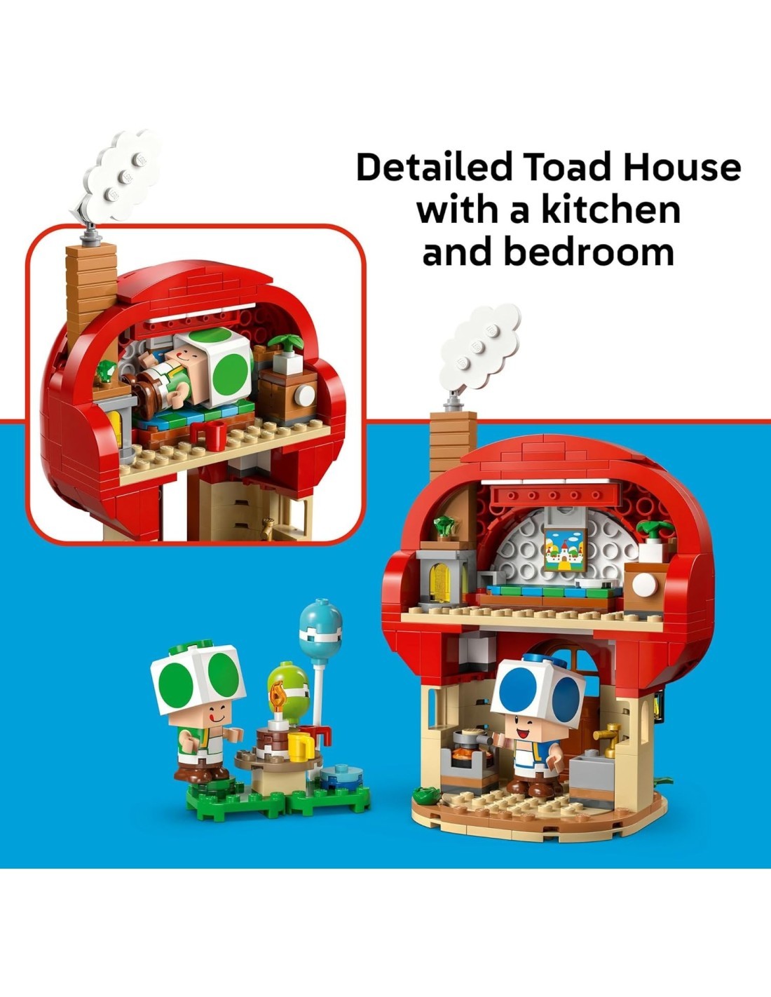 LEGO 72041 Super Mario Festa a Casa di Toad