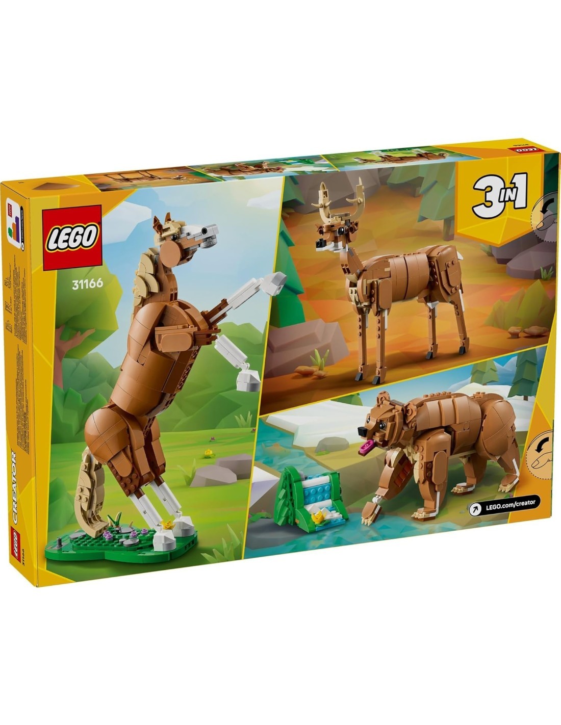 LEGO Creator 31166 Cavallo Meraviglioso | Set 3 in 1