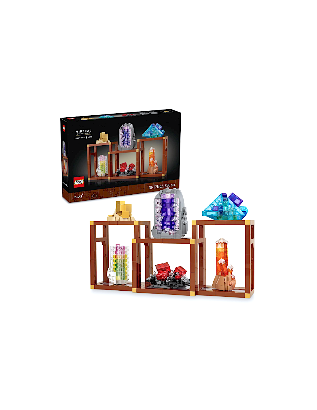 IDEAS 21362 COLLEZIONE DI MINERALI LEGO