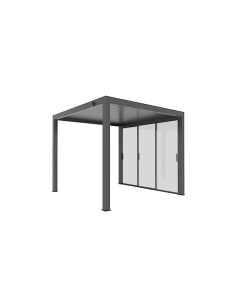 PARETE VETRO LATO 4MT ANTRACITE